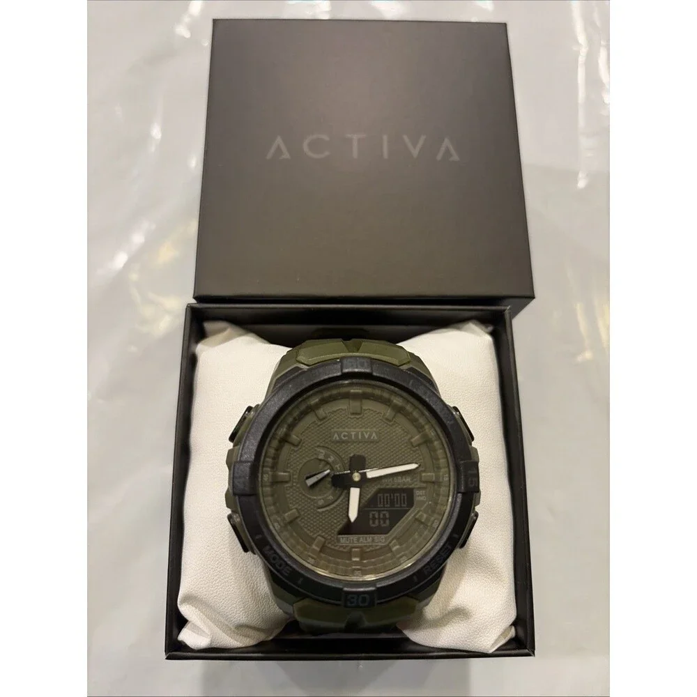 Activa X Invicta Spry Digital Essentials Men 53mm Army Green ACW2583-005